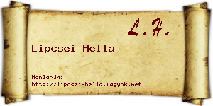 Lipcsei Hella névjegykártya